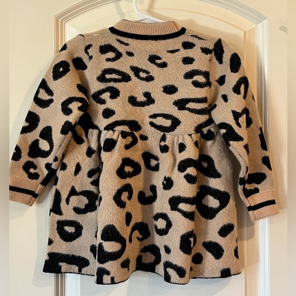 Leopard Print sweater dress. NWT 3-4 YRS - Picture 4 of 11